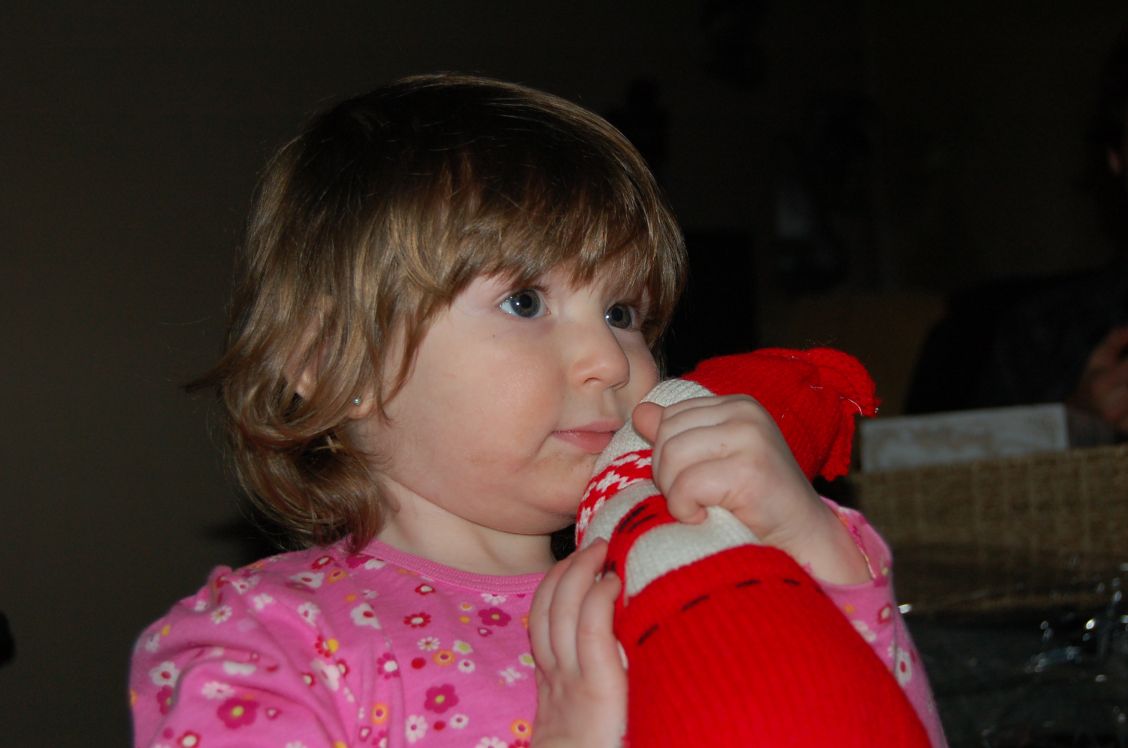 Avery Lyon and Snowman